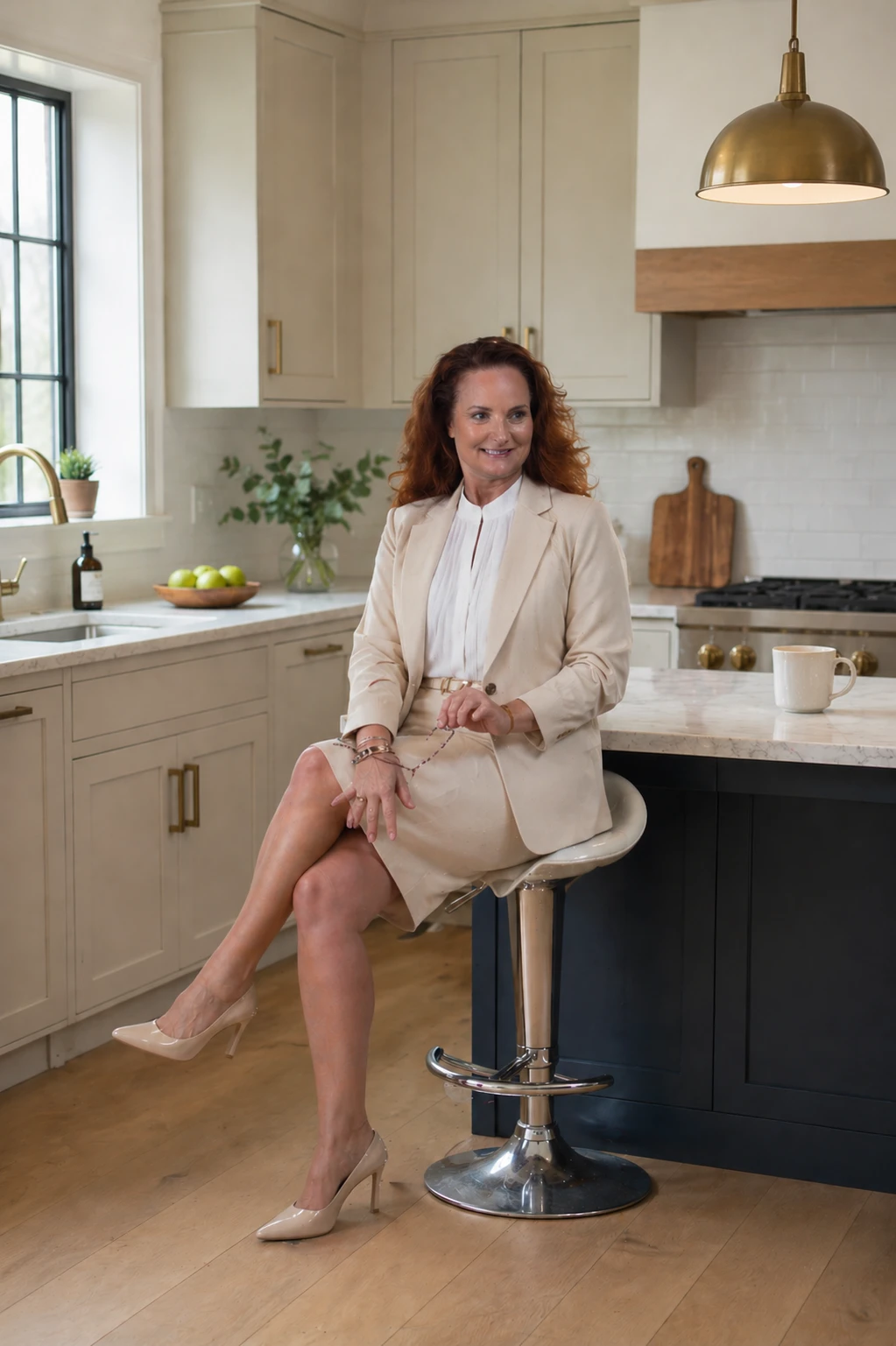 Suzann Rose in a bright, modern kitchen
