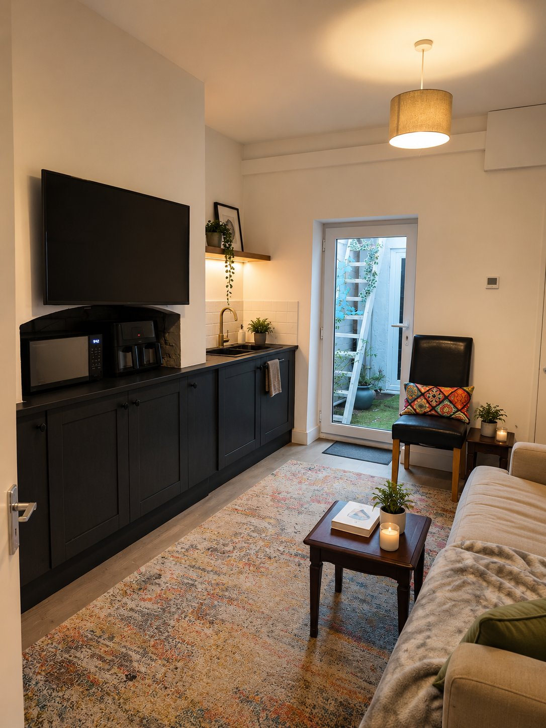 Planet 9 kitchen and living area